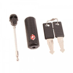 Tsa tollilukk &uuml;lemere pealuu metallist k&auml;ru pagasi kohvriga seljakott tabalukk teraskaabliga vargusvastase lukuga pagasi lukk