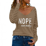 YYFS Naiste moe vabaaja kevadise s&uuml;gislillemustriga pikkade varrukatega V-kaelusega pluusid ja s&auml;rgid S