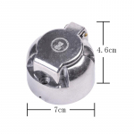 7 kontaktiga haakekonksu haagise pesa metallist alumiiniumsulamist pukseerimine 12 V &uuml;mmargune adapter auto tulede pistikud paatide jaoks veoauto haagissuvila