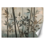 Bambusev&otilde;rsed pastelltoonil taustal 100x70 beež