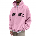 Meeste avara tr&uuml;kiga kapuutsiga dressipluus Meeste vabaaja mood Sport Raglan Sleeves Pullover Pusa XXL