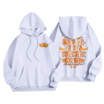 Naiste mood Naiste kerge pikkade varrukatega taskutega pullover Preppy graafiline kapuuts L