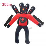 Skibidi WC Titan Clockman Upgrade Plushie Titan Compute Man Drillman Palus kaamera Mees Titan TV Mehe rekvisiitidega t&auml;idetud m&auml;nguasi