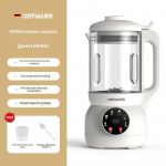 OSTMARS Seinal&otilde;hkumine Sojapiimamasin: Vaikne, Multifunktsionaalne, T&auml;isautomaatne, Intelligentne K&uuml;psetusmasin 1-2 inimesele 10 blade steel knife valge