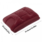 Auto k&auml;etugede kasti k&otilde;rgenduspadi autotarvikud k&auml;etoe konsooli padi flanell Auto keskkonsooli k&auml;etoe t&otilde;stepadja kate veinipunane v&auml;rv