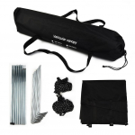 Varikatuse p&auml;ikesevari haagissuvilate kaubikutele. must