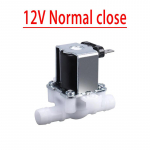 DC 12 24 AC 220V normaalselt suletud surve all olev solenoidklapp sisselaskeventiil 12mm veejaoturile veepuhastaja plastik 1/4"