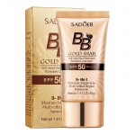 SADOER Golden Snail Sunscreen BB Cream Foundation Make-up, Concealer, Moisture Isolating Makeup Ivory white-40g