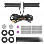 DC 12V mootorratta k&auml;sisoojendusega k&auml;epidemed nutikas temperatuuriregulaator Reguleeritav kuuma k&auml;epideme k&auml;epide 5-k&auml;igulised elektrilised vormitud k&auml;epidemed, soojendus