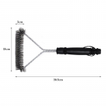 Roostevabast terasest traatharjastega grillipuhastushari k&auml;epidemega metallist grillihari K&ouml;&ouml;gigrilli tarvikud