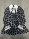 2000. aasta esteetiline elegantne magus Kawaii minikleit, naine, Y2k ruuduline disain, vintage Harajuku kleit, naiselik v&ouml;&ouml;riprintsessi &scaron;ikk riietus, s&uuml;gis 20255 S mitmev&auml;rviline