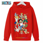 Anime Luffy kapuutsiga pusa lastele, One Piece dressipluus, mantel beebipoistele ja -t&uuml;drukutele, soe kampsun, s&uuml;gisriided 160