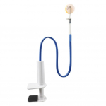 Professionaalne lauatennisetreener, lauatennise treener, kiire tagasil&ouml;&ouml;giga pingpongirobot, lauaklambriga kiire tagasil&ouml;&ouml;giga valge