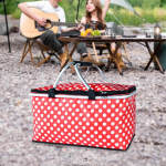 Jahutuskott lekkekindla voodriga, isoleeritud piknikukorv, multifunktsionaalne termiline jahutav l&otilde;unakott Red