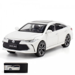 1/24 TOYOTA Avalon M&auml;nguauto Lastele Valatud Metallmudel Miniatuur Heli Valgus Uksed Avatavad Kollektsioon Kingitus Lastele valge