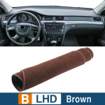 Autotarvikud mudelile Skoda Superb 2 B6 2009-2011 2012 2013 2014 2015 Armatuurlaua kate V&auml;ltige kerget padjandit p&auml;ikesevari UV-vastane vaibamatt pruun