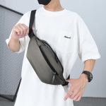 Piiri&uuml;lene meeste multifunktsionaalne jooksuv&ouml;&ouml;- ja rinnakott 25cm x 6cm x 14cm &scaron;ampanjav&auml;rvi