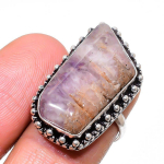 Biwa Pearl Handmade 925 Sterling Silver Jewelry Ring Size 6.5 v5y08