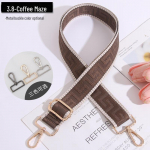 Reguleeritav Crossbody triibuline kotirihm &ndash; mitmek&uuml;lgne, lai asendusrihm Light Gold Buckle