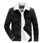 Meeste velvetist jakid soe fliismantel lambavill lambaliha samet pargid mood puuvillane vabaaja jope Meeste M