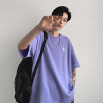 2021 Hong Kong Style Loose Short Sleeve Men's T-shirt - Trendy, Casual, and Ideal for Summer