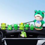 M&uuml;&uuml;a Beebi Konn Mood Dekoratsioonid V&auml;ikesed Konnad Ornament Auto Armatuurlauale Universaalne DIY K&auml;sit&ouml;&ouml; Dekoratsioon Aia Dekoor sinine