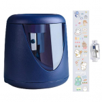 Kaasaskantav pliiatsiteritaja Praktiline laastude teritaja Kerge pliiatsiteritaja Automaatne elektriline pliiatsiteritaja kingituseks automaatne pliiatsiteritaja sinine