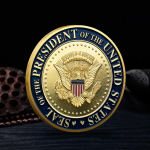 Ameerika &Uuml;hendriikide 46. presidendi Joe Bideni m&auml;lestusm&uuml;ntide suveniirid kuld