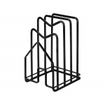 Riiuliriiul Mitmekihiline Ruumis&auml;&auml;stlik Roostekindel L&otilde;ikelaua Praktiline K&ouml;&ouml;gi Korraldaja Pottide Kaane Hoidja Rauast Kunst Kodu WF must