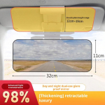 Auto pimestamisvastane p&auml;ikesesirm P&auml;evane ja &ouml;ine kahekordne kasutamine Juhi prillid &Ouml;ise n&auml;gemise K&otilde;rgete tulede vastane artefakt Peegel anti-glare Autotarvik