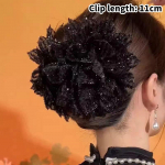 Mood Must V&otilde;rk Lill Juukseklamber Naiste Hai Hobusesaba Klamber Peaehe Temperament Lill Juuksek&uuml;&uuml;s Peakatted Juukseaksessuaarid 11CM