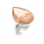 Morganite Handmade 925 Sterling Silver Jewelry Ring Size 6.5 i2t18