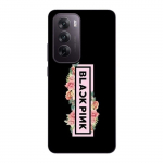 Coque de t&eacute;l&eacute;phone - Maniacase - Oppo Reno 12 5G - Noir - Silicone - Concert Blackpink