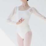 Balleti tantsukost&uuml;&uuml;m, Naiste suvine Hiina tantsu jumpsuit, Valge v&otilde;imlemiskost&uuml;&uuml;m, Bodysuit, &Otilde;huakrobaatika jooga treeningkost&uuml;&uuml;m, Bodysuit M valge