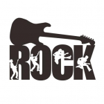 Isekleepuv seinakleebis Minimalistlik disain PVC muusikakitarri seinakleebis