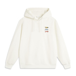 Li Ning Spordielustiili seeria Ameerika Mood Vabaaja Mitmek&uuml;lgne &Uuml;hev&auml;rviline Mugav Kootud Kapuutsiga S&auml;rk Meeste kapuutsid Valge AWDV811-2 2XL
