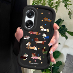 V&auml;rvitud muster Big Wave Edge pehme silikoon materjal Macaron telefoni &uuml;mbris p&otilde;rutuskindel kaitsev kummist &uuml;mbris OPPO Reno Realme jaoks OPPO AX7 must
