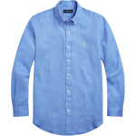 Polo Ralph Lauren &Uuml;hev&auml;rviline Logomuster Tikitud Polo Kraega Pikkade Varrukate S&auml;rk Meeste s&auml;rgid Hele-Sinine 710866956-003 S gray