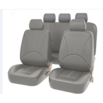 2/4/9PCS Luksuslikud PU-nahast auto universaalsed autoistmekatted sisetarvikud t&auml;iskomplekt mustad autoistmepadjakatted auto istmekaitse katted 4PCS hall