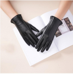 Naiste talvesoojad pluss sametist paksud moodsad nahkkindad L