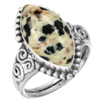 925 Sterling H&otilde;be S&otilde;rmus Naised V&auml;&auml;riskivi K&auml;sit&ouml;&ouml; Ehted S&otilde;brap&auml;eva Kingitus Hull Pits Ahhaat Dalmaatsia Dendriitopaal Eudialiit Howliit K2 Jaspis 11