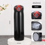 Kaasaskantav laste termoskruus &otilde;lgedest roostevabast terasest multifilmi vaakumkolbidega lastele armas termoveepudeli trumli termokupp 460ml