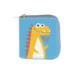 L&uuml;hike dinosaurus lukuga v&auml;ike rahakott, lastekoti rahakott, clucth-kott