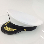 Jahim&uuml;ts Meremeeste Laste Riided Kost&uuml;&uuml;mi M&uuml;ts &Uuml;ldine Baret Meestele Admiral Kapten 25X18.5X5CM valge