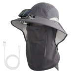 Meeste P&auml;ikesek&uuml;bar Kahe Toiteallikaga Ventilaatoriga Lai &Auml;&auml;r P&auml;ikesek&uuml;bar koos &Otilde;lasalliga N&auml;okaitsega Kalastus Matkamine Aiat&ouml;&ouml; K&uuml;bar hele khaki v&auml;rv