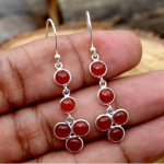 Karneoolist v&auml;&auml;riskivi Naiste disainer rippk&otilde;rvar&otilde;ngas, Kingitus talle, 925 h&otilde;bedast k&otilde;rvar&otilde;ngas