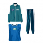 Calamari M&auml;ngud Cosplay Kost&uuml;&uuml;m Kolmeosaline Komplekt Pusap&uuml;ksid Treening&uuml;likonna Komplekt Jakk Vest P&uuml;ksid Unisex Pusad Spordi&uuml;likond T&auml;iskasvanutele Lastele M R