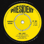 7-tolline plaat BARBARA RUSKIN - Hail Love! PT261 President Recor 1969 UK Pop Kasutatud