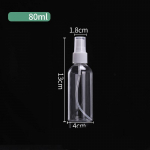 1x l&auml;bipaistvad t&uuml;hjad pihustuspudelid Plastist korduvt&auml;idetavad konteinerid t&uuml;hjad konteinerid 80ml