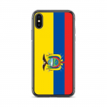 Coque iPhone &ndash; Drapeau &Eacute;quateur &ndash; Supp &ndash; Plastik l&auml;bipaistev &ndash; Design Fin et L&eacute;ger